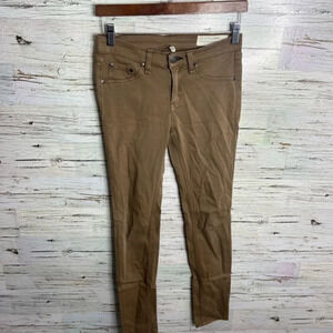 RAG AND BONE Women's Leggings Skinny Jeans size  26 shitake brown jegging
